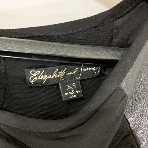 Elizabeth & James Black Draped Bodycon Dress - Picture 6 of 8